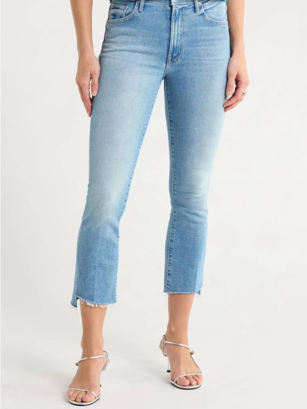 Mother “The Insider Crop Step Fray” Jeans
